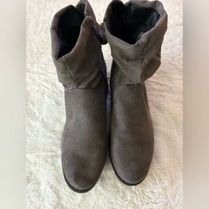 Maurices Charcoal Ankle Booties